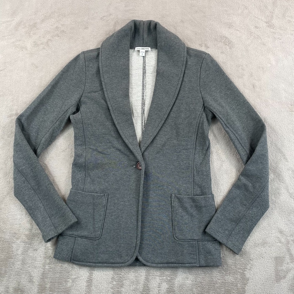 Standard James Perse Blazer Jacket Women Large 3 Workwear One Button Career NWOT